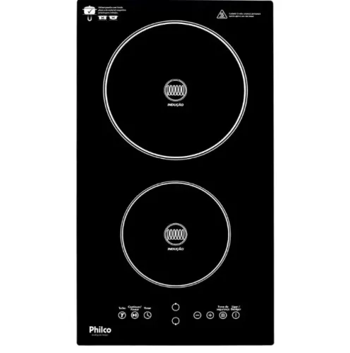 Cooktop de Indução Philco 2 Queimadores e 9 Níveis PCT11P 220V
