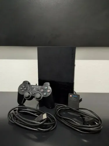 PS2 Higienizado Controle Original e Jogos
