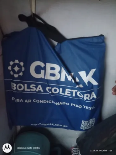 Bolsa Coletora P/ Limpeza Ar Condicionado Piso Teto Até 60k Azul
