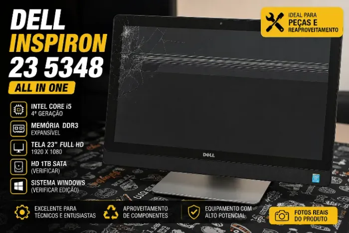 Dell Inspiron 23 All-in-One - Intel Core i5 | Para Reparo ou Retirada de Peças | Venda no