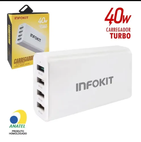 Carregador de Mesa USB Portátil 