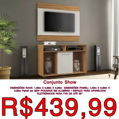 Rack + Painel de tv