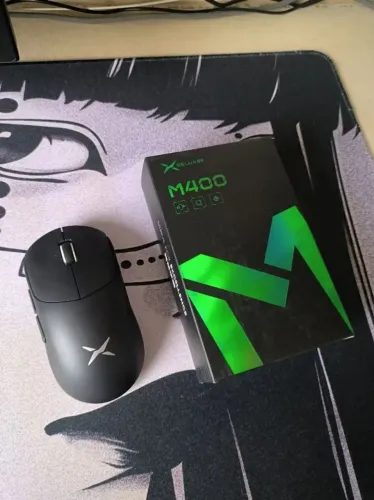 Mouse Delux M400 - Preto - Novo Lacrado