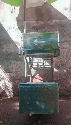 CARRINHO PARA LANCHES COM ESTUFA ELÉTRICA METALNOX