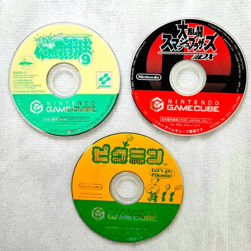 Lote jogos Game cube smash bros pikmin baseball originais