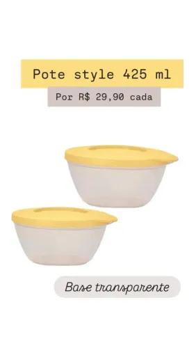 Pote Style Tupperware 425ml