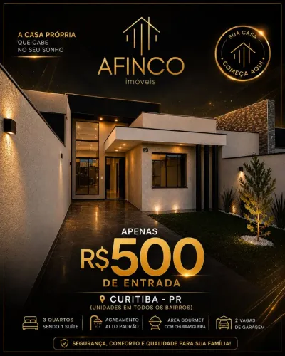 Casa a venda em Curitiba Minha casa minha vida