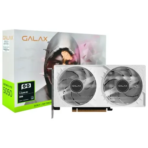 Placa de Vídeo Galax 1-Click OC White 8GB GeForce RTX5050 GDDR6