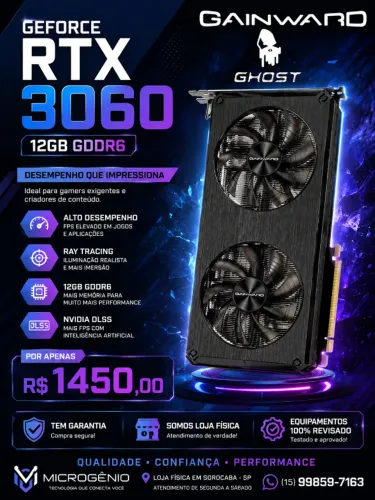 Placa de Video 3060 12GB