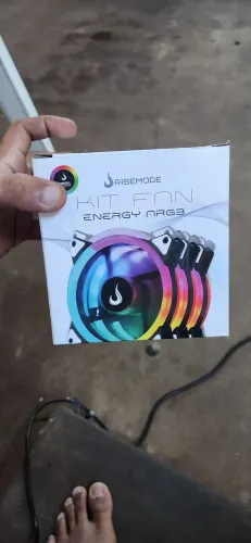 Kit com 3 Fan Risemode RGB