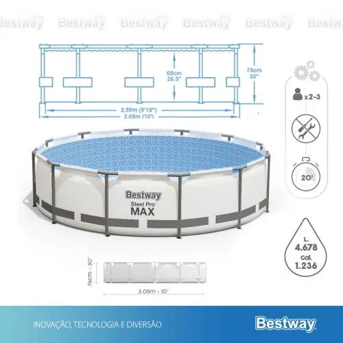 PISCINA BESTWAY STEEL PRO MAX