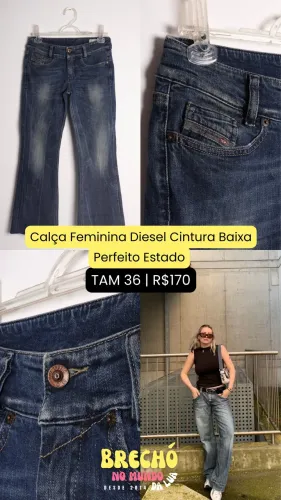 CALÇA JEANS DIESEL FEMININA