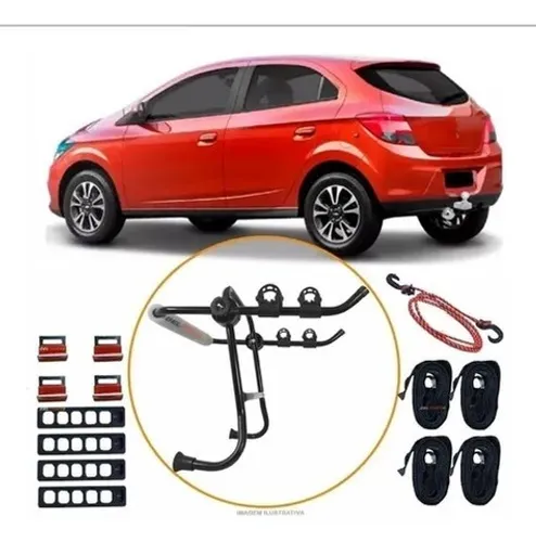 Suporte Transbike De Carro Para 2 Bicicletas Com Borracha