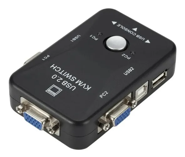 Chaveador Kvm Switch 2 Portas 2 Pcs/Cpu Na Mesma Estação/Monitor