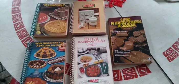 Lote Livros de receitas União e chocolate