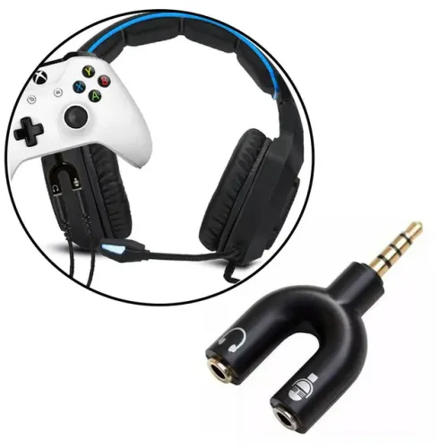 Adaptador P3 Para P2 para Headset Smartphone Celular Controle de PS4 e Xbox One