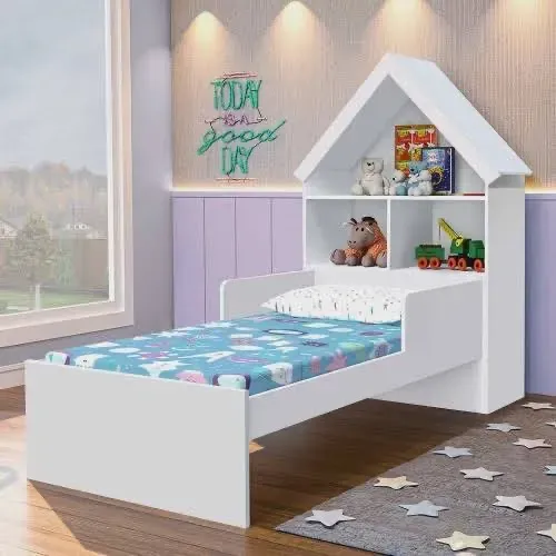 Cama Casa Infantil Azul Novo Oferta 