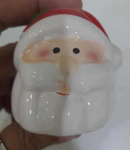 Saleiro Papai Noel em Cerâmica