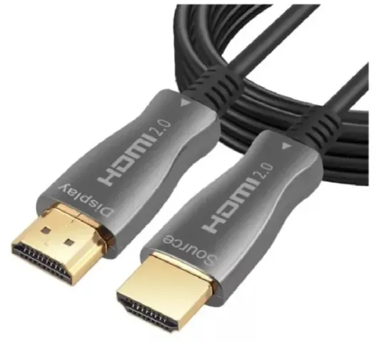 Cabo Hdmi 2.0 4k Fibra Ótica 20 Mts Ou Fibra Óptica 20 Metros