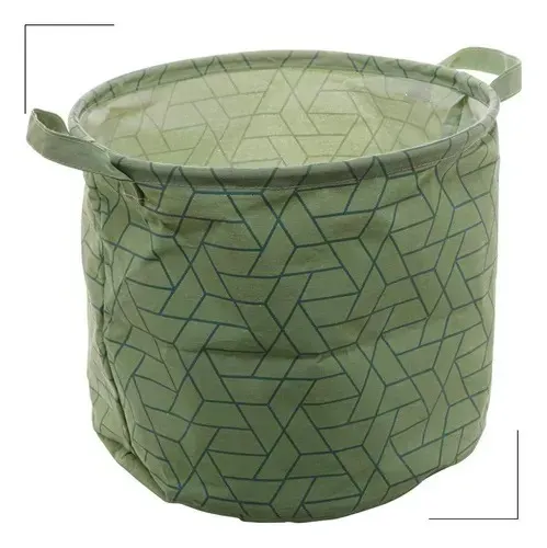 Cesto Dobrável Organizador Multiuso Decoração Redondo 28cm