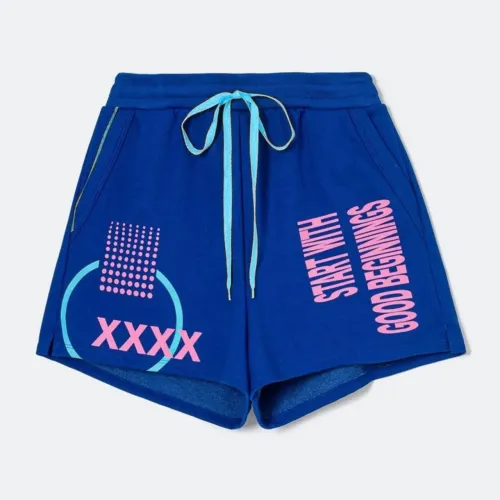 Shorts Moletom Azul Royal