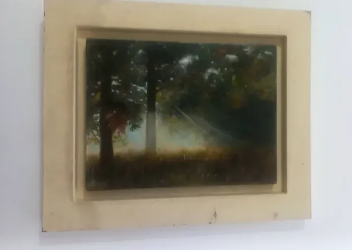 quadro antigo pintura ost assinado por MJARYT