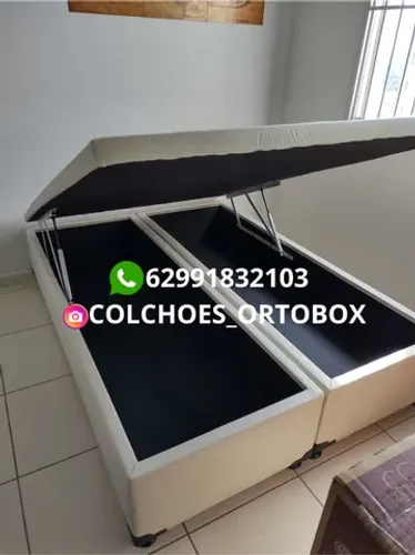 Cama box Baú casal bi partido /pague na entrega