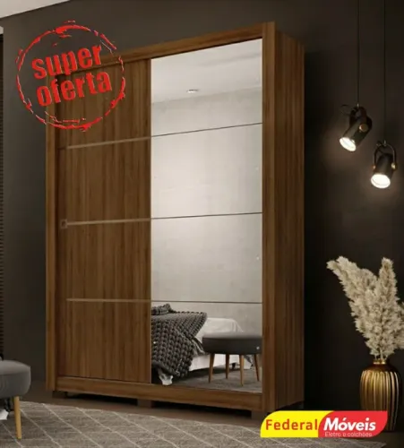 Guarda Roupa com 2 Portas de Correr Novo Fazemos Entrega