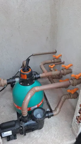 Instalação de piscina (hidráulica completa)