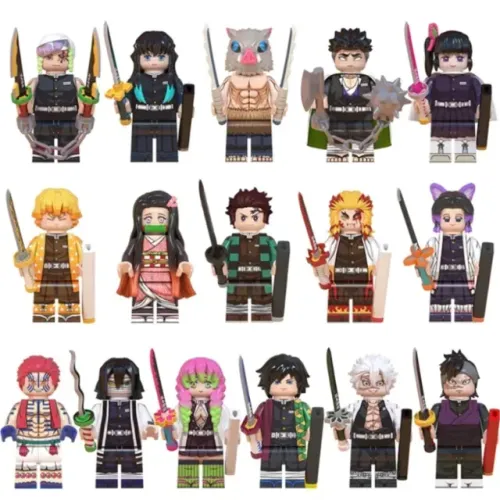 Lego Demon Slayer (Kimetsu no Yaiba, Hashiras) Bloco de Montar (unid)