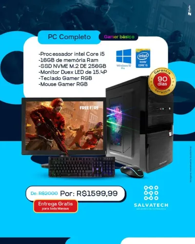 PC GAMER COMPLETO INTEL CORE I5