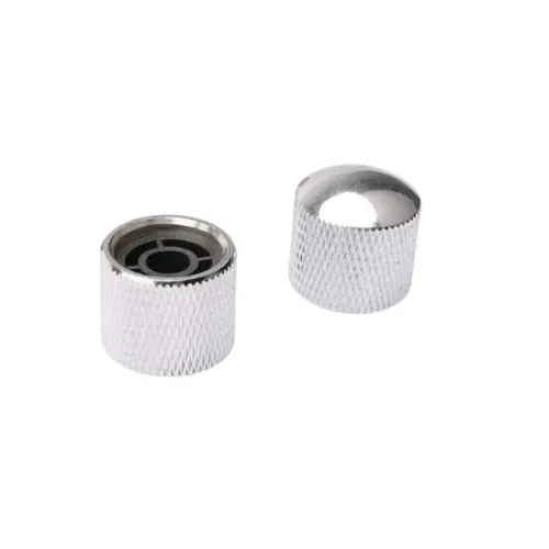 Knob de Metal para Guitarra Baixo 1 Par Cor Prata