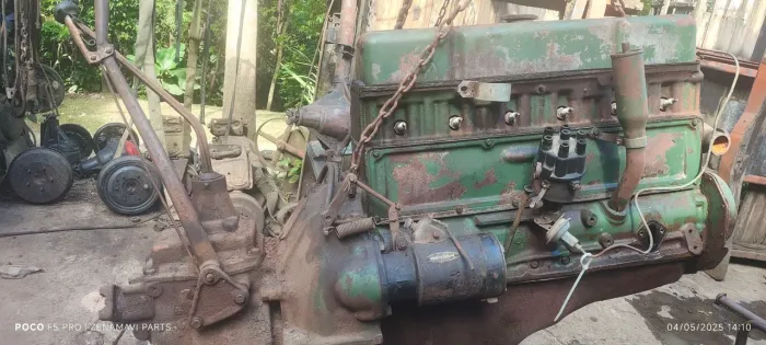 Motor e câmbio para caminhonete 6c gasolina  