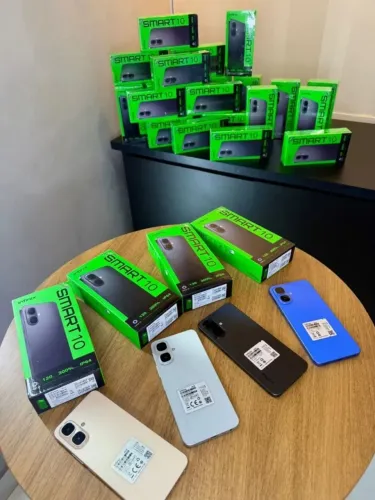 Infinix Smart 10 128/04 Novo Lançamento Preto Azul Dourado Entregamos