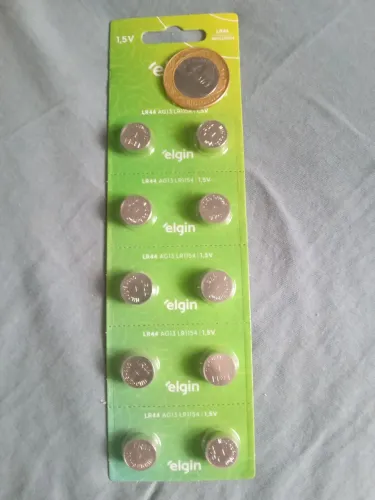 Baterias Elgin LR44 para Câmeras e Eletrônicos