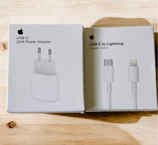 Carregador 20W e Cabo USB-C para Lightning - Apple Original