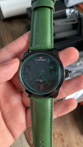 Relógio Naviforce Esportivo Verde com Pulseira Couro
