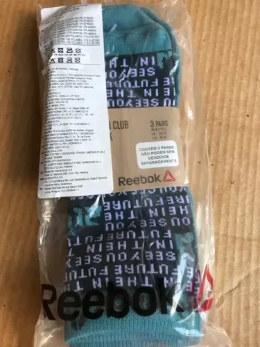 KIT COM TRÊS PARES DE MEIAS REEBOK CROSSFIT TRAINING - INSIDE SOCKS
