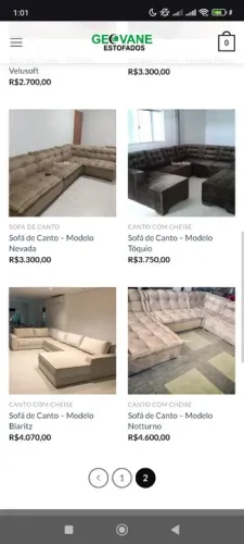 Sofá de Canto Nevada - Geovana Estofados