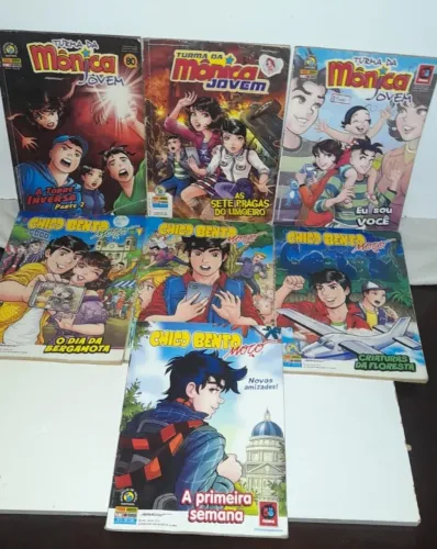 Turma Da Mônica Jovem,7 Revistas,Editora Panini,Em Ótimo Estado