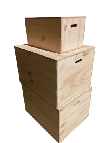 Caixas de saltos em madeira para crossfit e treinos funcionais