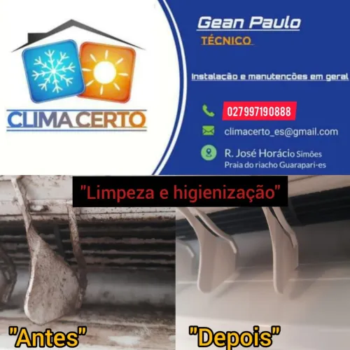 Ar condicionado e geladeira