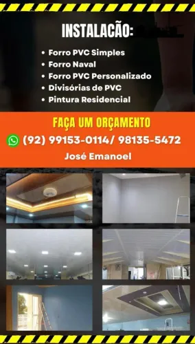 Forro de PVC Instalacao e Reforma