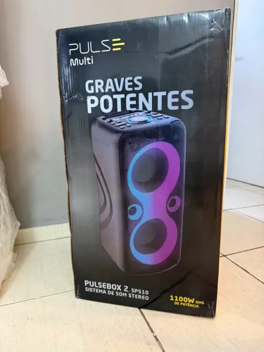 Caixa de Som Pulsebox 2 SP510 - 1100W LACRADA/NOVA