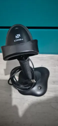 Leitor de código de barras com suporte Nonus LI250+ USB Nota