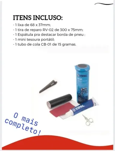 KIT REMENDO REPARO CÂMARA DE AR BIKE MTB