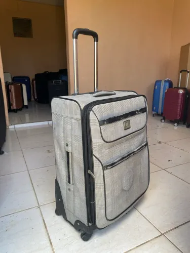 Mala de 23Kg de tecido cinza