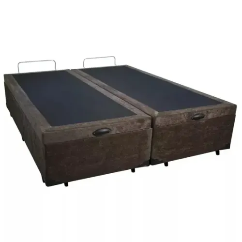 Cama Baú Queen Marrom