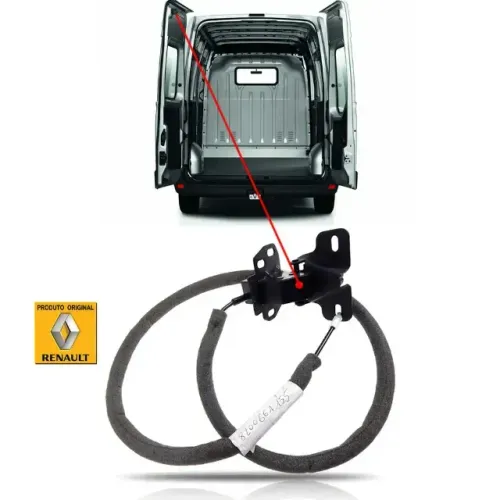 Fechadura Superior Original da Porta Traseira Teto Alto Renault Master 2014
