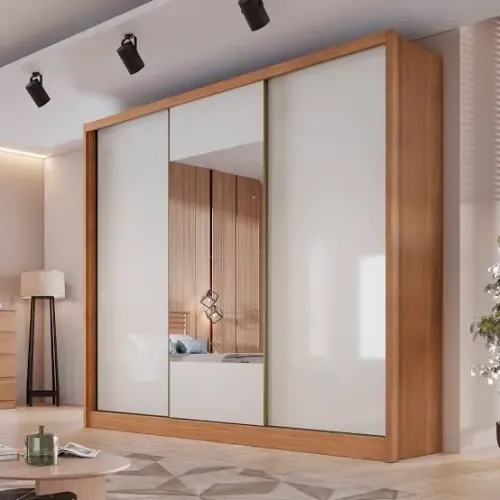 Guarda-Roupa Casal Espelho Central 6 Gavetas 100%MDF t433